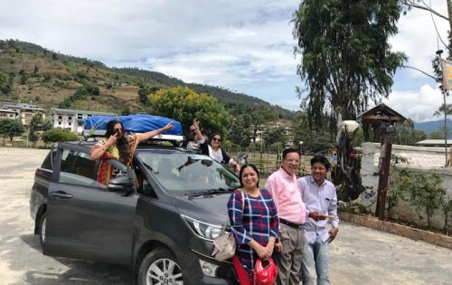 Car rental service in bhutan with driver